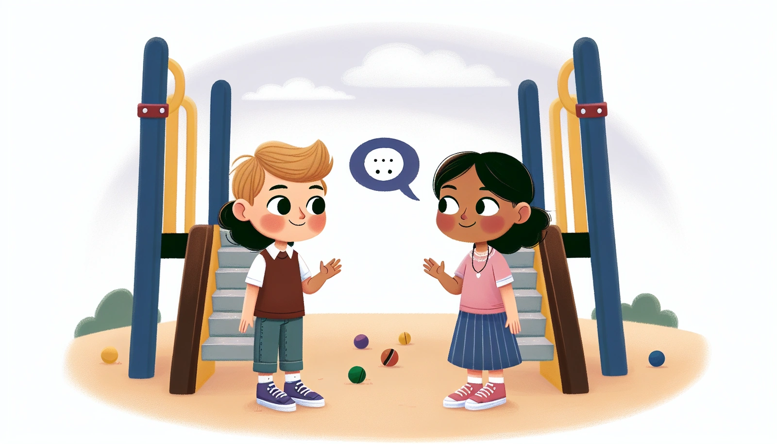 Sharing Kind Words with Friends - Printable Social Story