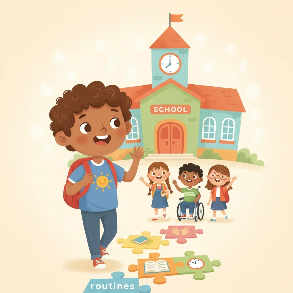 Thomas's Journey to School Success - Printable Social Story