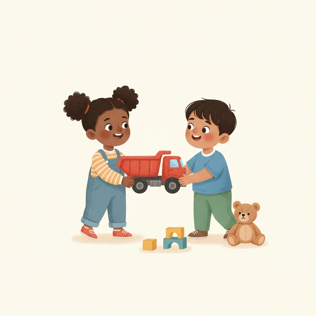 Sharing Toys with Friends - Printable Social Story